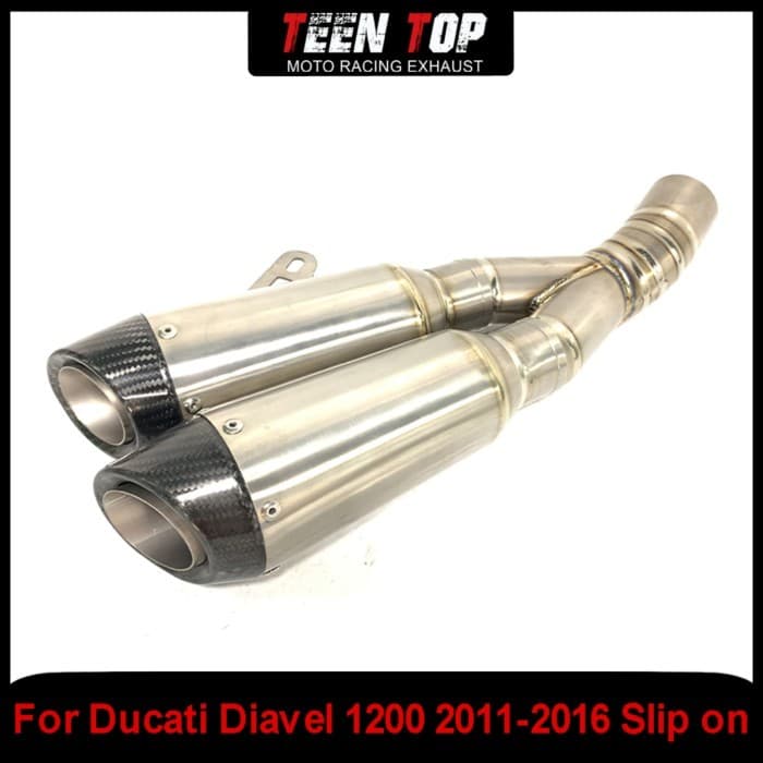 Titanium Alloy Exhaust Slip On For Ducati Diavel 1200 2011-2016 Motorcycle Exhaust Escape Systems M
