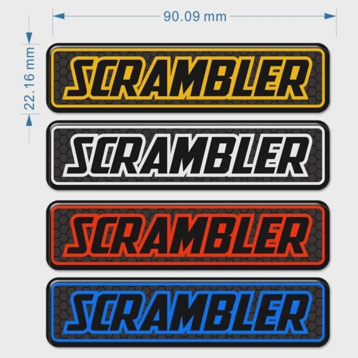 Scrambler For DUCATI Scrambler Motorcycle Accessories 3D Tank Pad Stickers Adhesive Decals Decals P