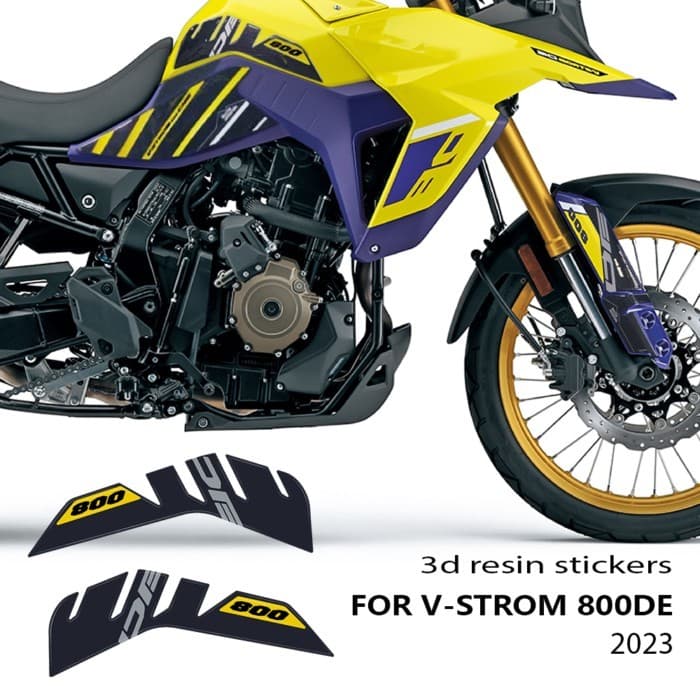 v strom 800 Motorcycle 3D Epoxy Resin Sticker protection decal stickers kit For Suzuki V-STROM 800D