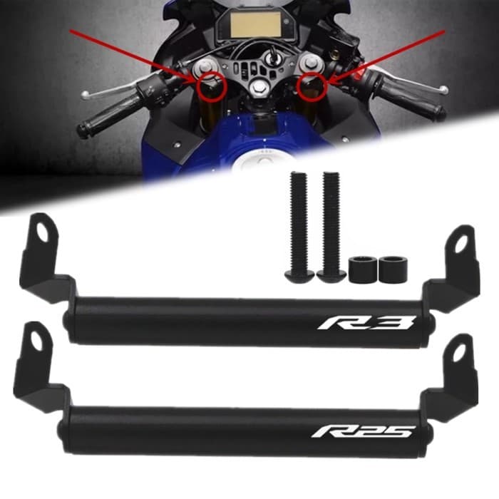 For Yamaha YZF R25 R3 R 3 25 YZF-R3 YZF-R25 Accessories Phone Holder Windshied Mount GPS Navigation