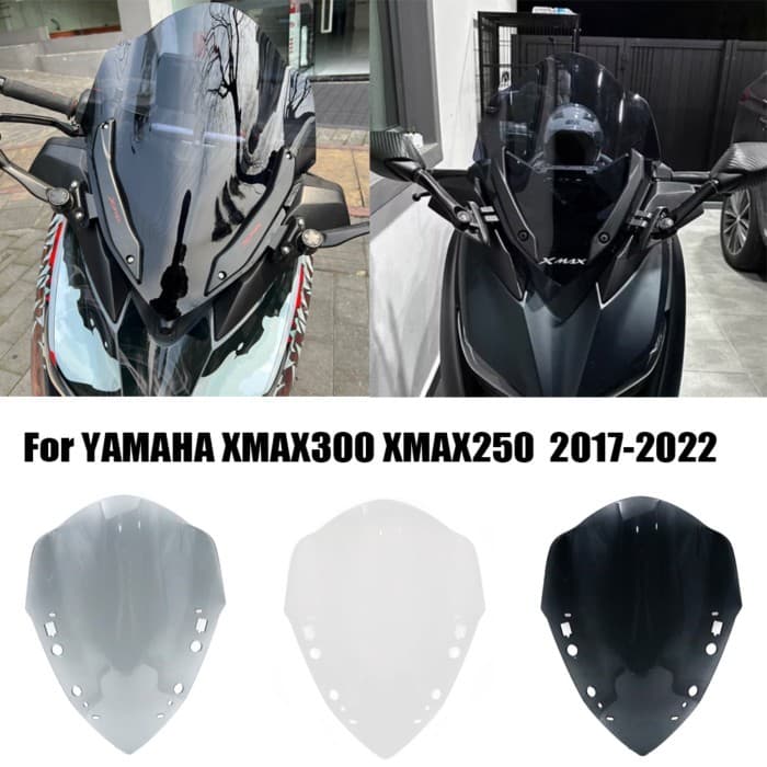 Motorcycle Accessories For Yamaha XMAX 300 XMAX300 XMAX250 X-MAX 300 2017-2022 WindScreen Windshiel