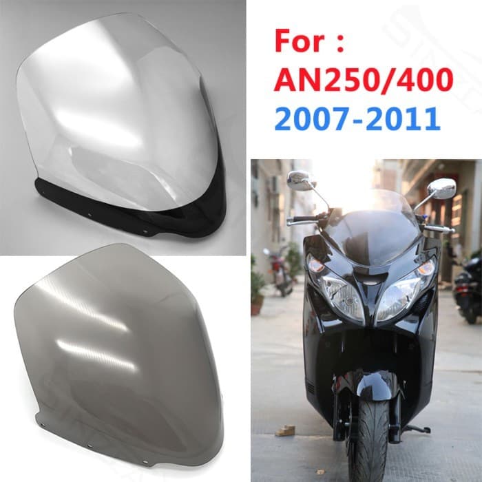 For Suzuki Skywave Burgman AN400 AN250 2007-2011 2008 2009 2010 Scooter Motorcycle Sport Windshield