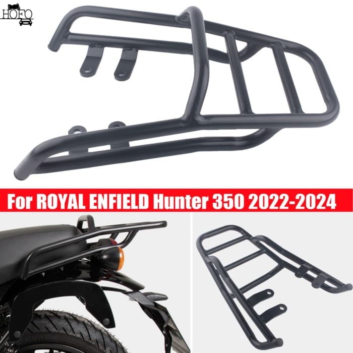 Motorcycle Rear Tail Rack Suitcase Luggage Carrier Board ShelfFor ROYAL ENFIELD Hunter 350 2022-202