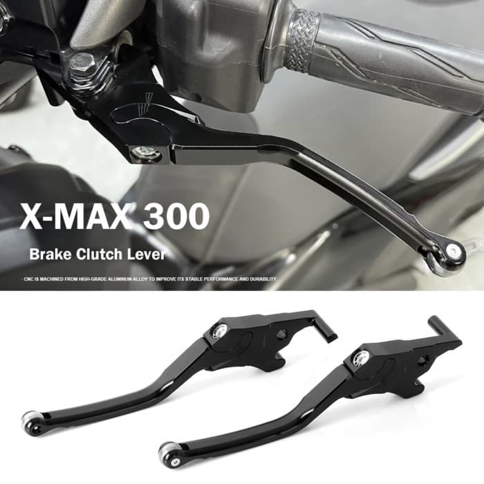 Motorcycle Black/Silver Brake Clutch Levers Accessories For Yamaha XMAX125 XMAX250 XMAX300 X-MAX XM