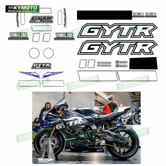 for Yamaha YZF-R3 YZF R3 GYTR Motorcycle Accessories Sticker Fairing Decoration Full Car Reflective