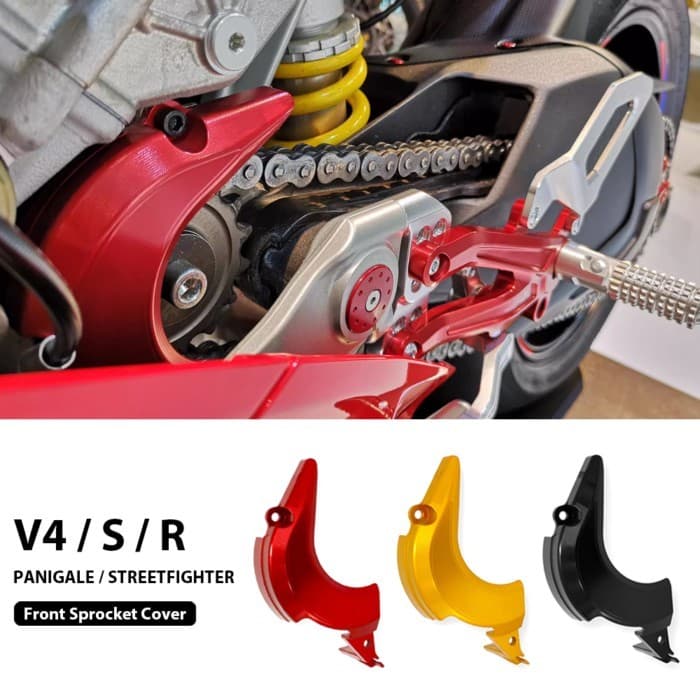 For Ducati Street Fighter V4 V4S Panigale V4R For DUCATI Motorcycle CNC Engine Chain Wheel Cover Ch