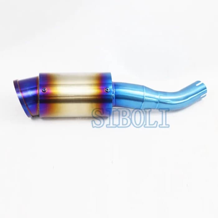 Exhaust Muffler Motorcycle Mid Pipe Connect Tube Short Style MINI Silencer For Yamaha YZF-R3 R3 R25