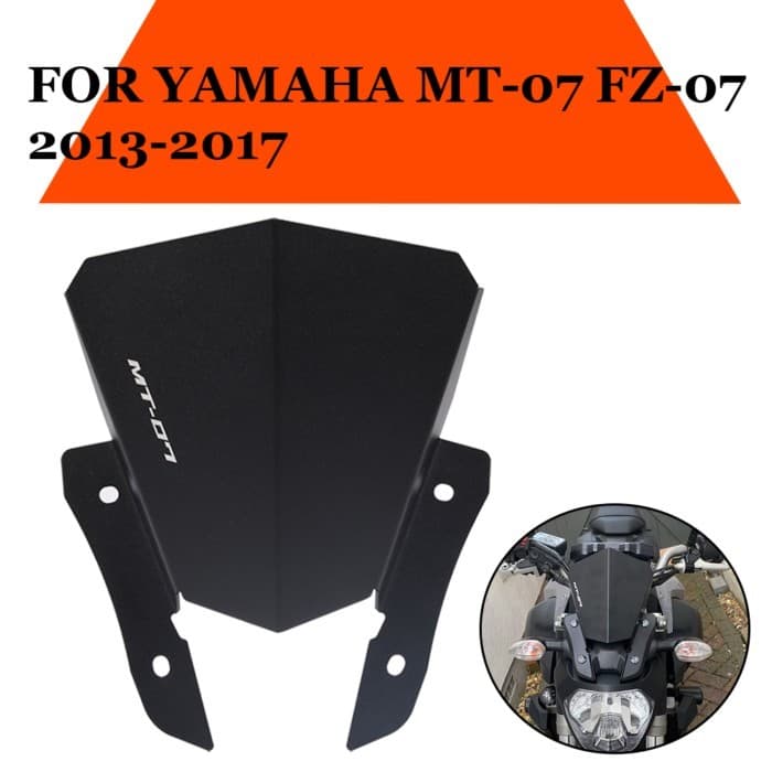 Front Windshield Accessories For YAMAHA MT 07 MT07 MT-07 FZ-07 2013 2014 2015 2016 2017 Motorbike W