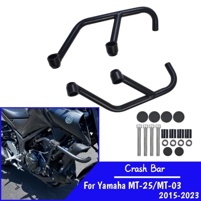 For MT 25 03 MT25 MT03 Crash Bar Frame Bumper For Yamaha MT-25 MT-03 2015-2023 Motorcycle Highway E