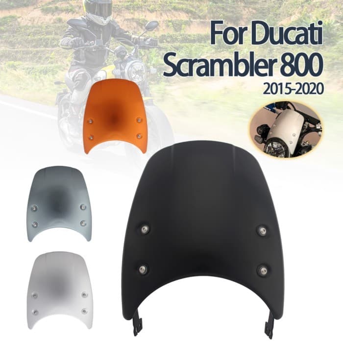 Motorcycle Front Windshield Headlight Fairing Wind Screen Deflector For Ducati Scrambler 400 800 Cl