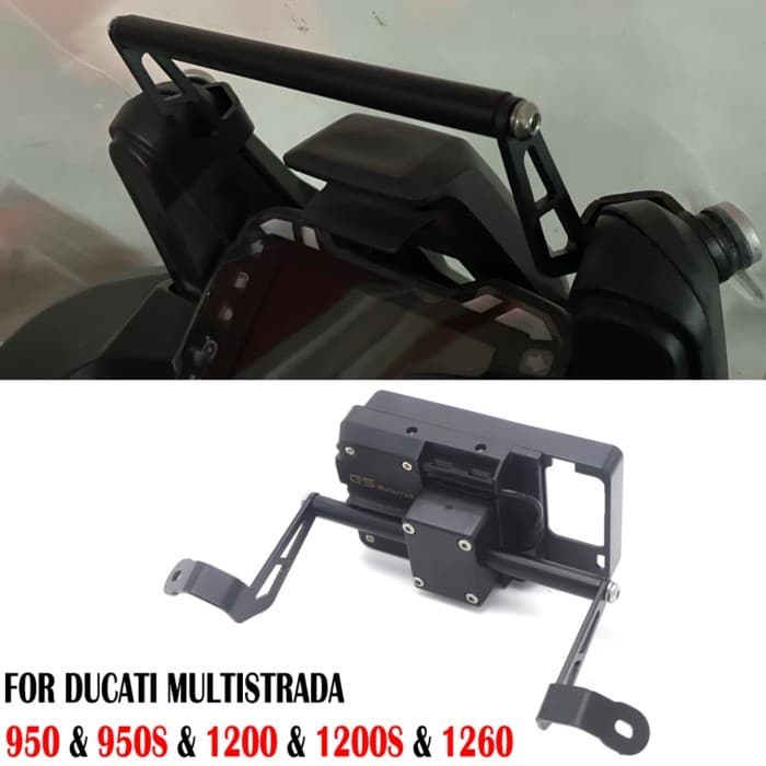 GPS Smart Phone Navigation Mount Mounting Bracket Adapter Holder For Ducati Multistrada 950 1200S 1
