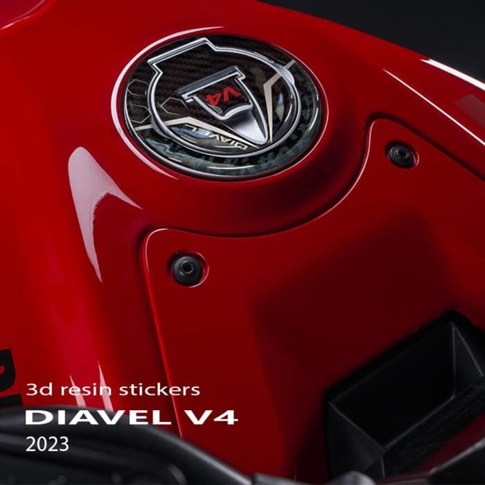 2023 diavel v4 sticker For Motorcycle Ducati Diavel V4 2023- Accessories Fuel Cap Protection 3D Gel