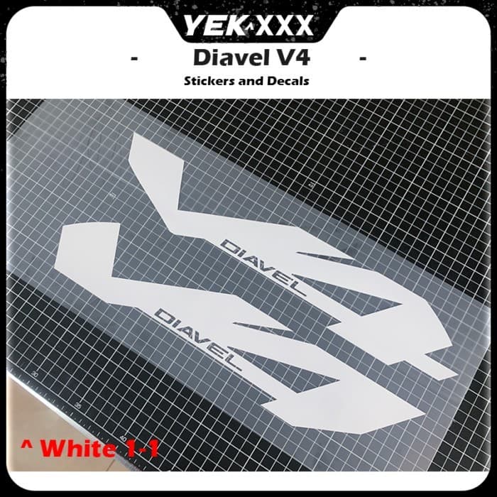 Motorcycle Fairing Shell Sticker Decal Customized Hollow Effect Diavel V4 For Ducati Diavel V4 Side