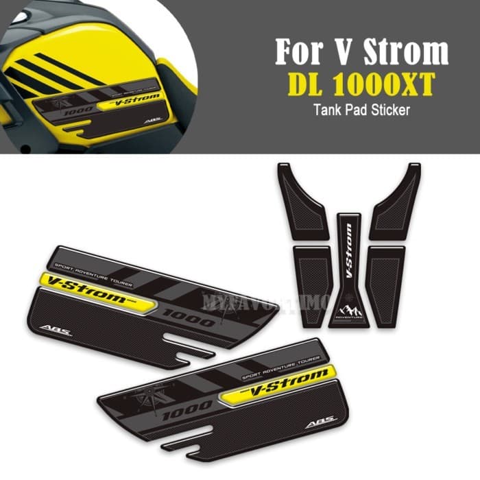 V Strom DL 1000XT Motorcycle Sticker Fuel Tank Pad Decals For Suzuki VStrom V-Strom DL 1000 XT DL10
