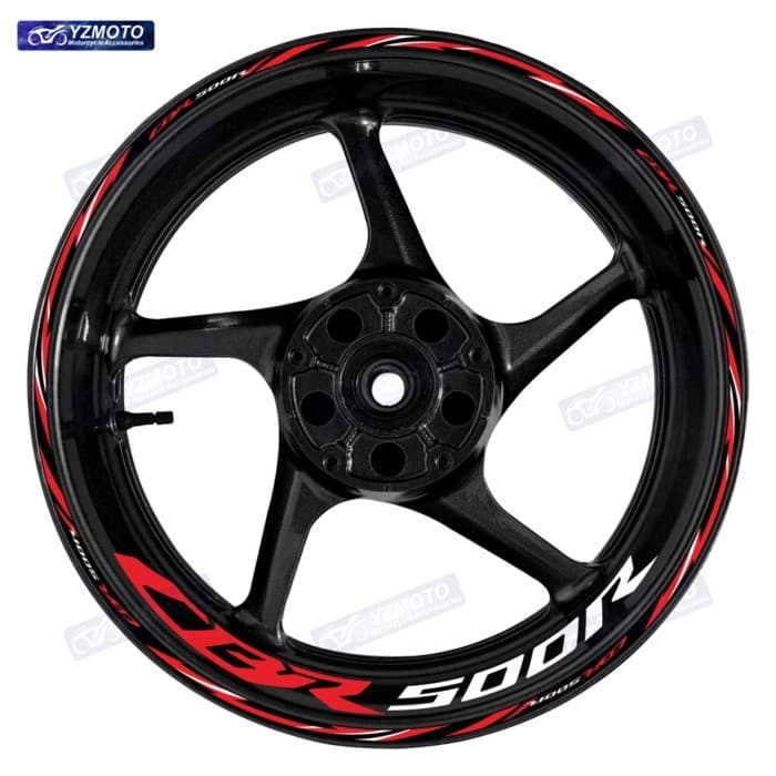 For Honda CBR500R Motorcycle 17 Inch Front Rear Racing Wheel Tape Stickers Car Reflective Rim Motor