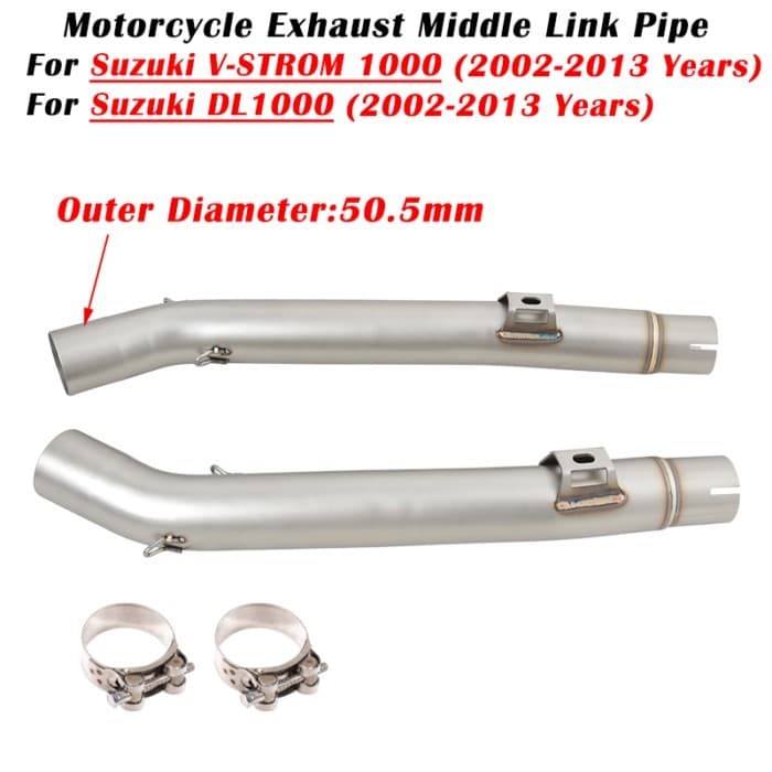 Motorcycle Exhaust Escape System Modified Muffler Middle Link Pipe For SUZUKI V-STROM V STROM 1000 