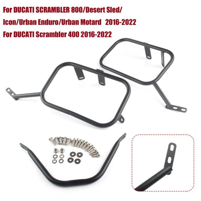 For DUCATI SCRAMBLER 800 Scrambler 400 Side Trunk Bag Support Side bag Bracket