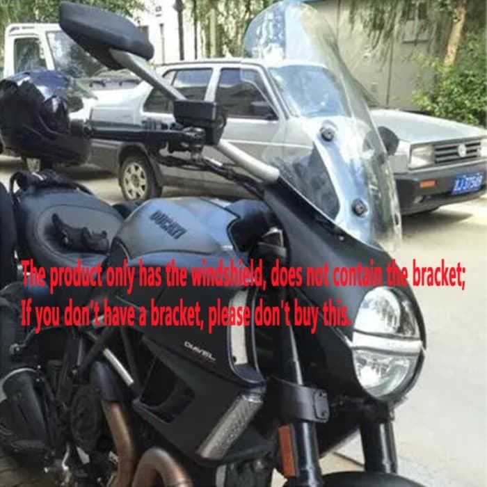 For Ducati Diavel 2011 2012 2013 Motorcycl Accessories Touring Windshield Windscreen Wind Deflector