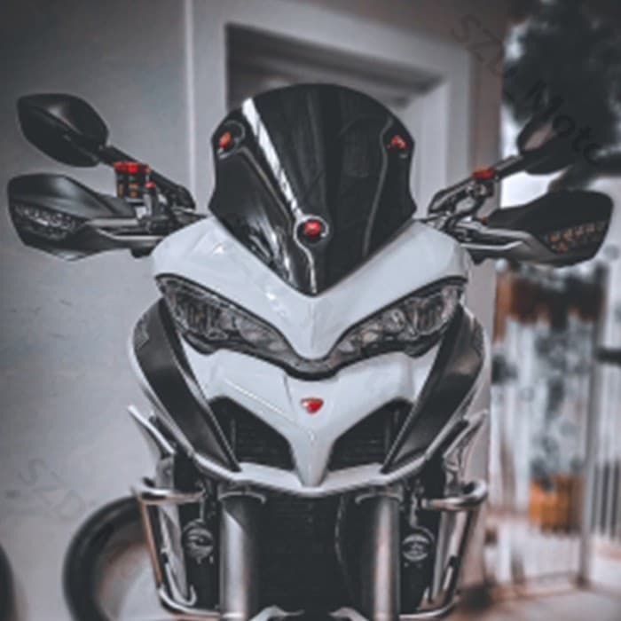 For DUCATI MULTISTRADA V2 S V2S 2021-2024 Motorcycle Sport Windshield Windscreen Wind Deflectors Bl