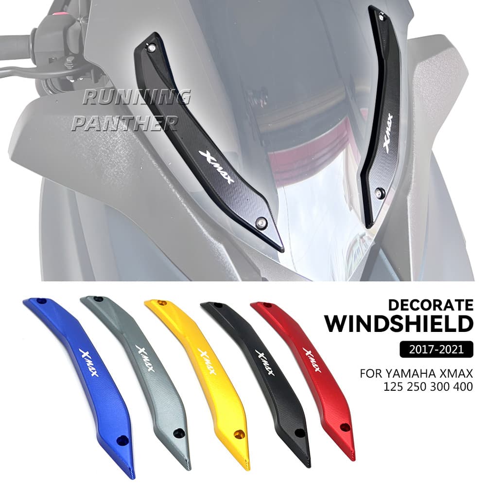 รถจักรยานยนต์กระจก Deflectors กระจกวงเล็บบาร์ Stent CNC สําหรับ Yamaha XMAX 300 400 X-MAX 125 250 X-MAX300 X-MAX400