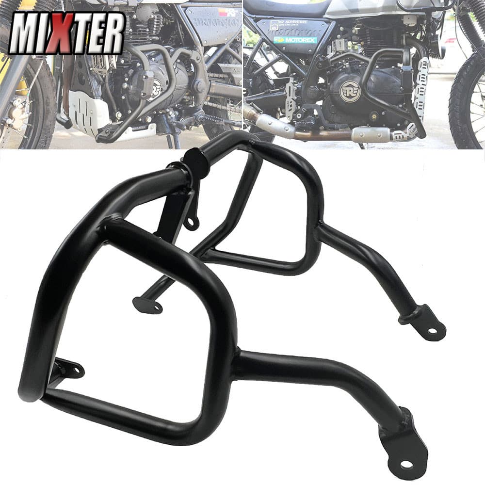รถจักรยานยนต์ Cafe Racer เครื่องยนต์ Crash Bar Guard กรอบกันชนป้องกันสําหรับ ROYAL ENFIELD HIMALAYAAN410 2017-2022 HIMALAYAN 410