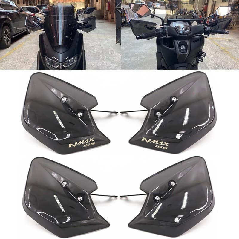 NMAX155 XMAX300 Handguard แปรงบาร์ Guard สําหรับ YAMAHA NMAX155 XMAX300 Wind Deflector Handlebar Hand-Guard NMAX 155 XMAX 300