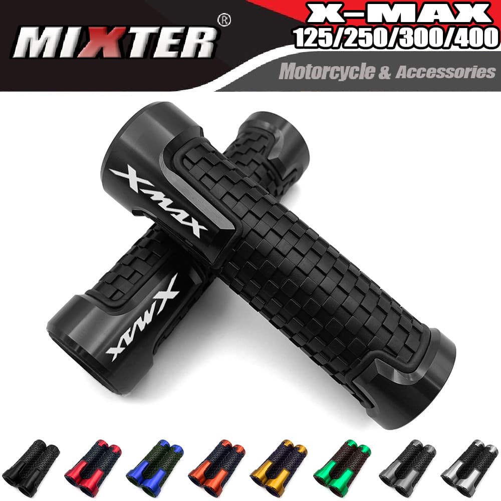 อุปกรณ์เสริมรถจักรยานยนต์ 22 มม.Hand Grips เจลยาง Handle Grip Handlebar สําหรับ YAMAHA XMAX125 X-MAX250 X-MAX 300 XMAX 400 ทุกปี