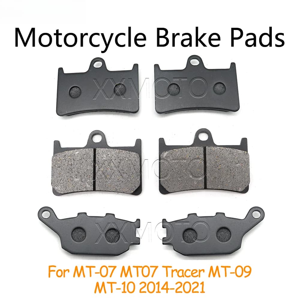 สําหรับ Yamaha MT-07 MT07 Tracer MT-09 MT09 MT-10 MT10 MT 07 09 10 2014-2020 2021 แผ่นรองเบรกหน้าและหลัง อะไหล่เสริมสําหรับมอเตอร์ไซค์ MT07