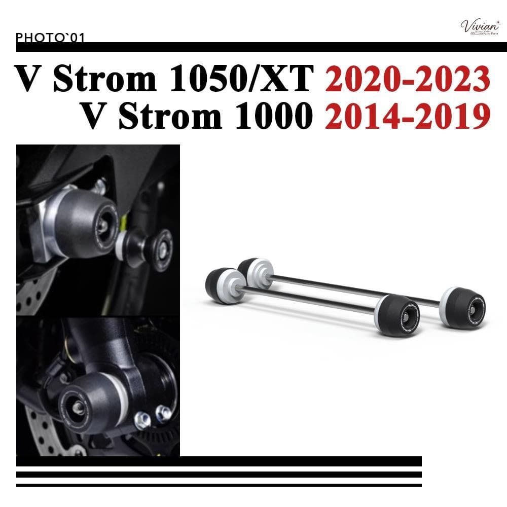 บล็อกกันล้ม ล้อ บล็อกกันล้ม เพลาล้อหน้า หลัง เพลาล้อหน้า เพลาหลัง สําหรับ SUZUKI V STROM 1000 XT GTA V STROM 1050 XT DL1