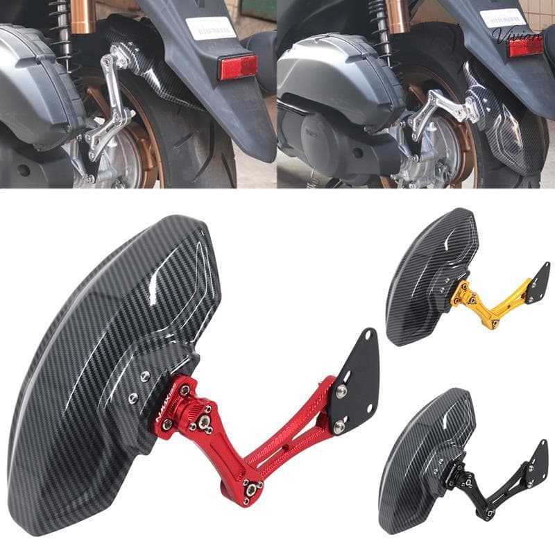 อุปกรณ์เสริมรถจักรยานยนต์ด้านหลัง Fender Mudguard Mudflap Guard สําหรับ YAMAHA NMAX155 NVX155 AEROX155 NMAX 155 NVX 155