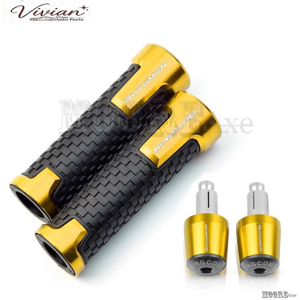 สําหรับ Suzuki Burgman AN200 AN250 AN400 AN650 Burgman AN 125 250 400 650 อุปกรณ์เสริมรถจักรยานยนต์ Handlebar Grips พร้อ