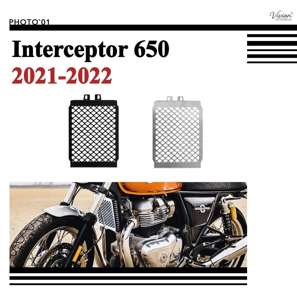 การ์ดหม้อน้ำ ฝาครอบหม้อน้ํา ตะแกรงหม้อน้ำ สําหรับ Royal Enfield Interceptor 650 Interceptor650 INT650 2021-2022【8