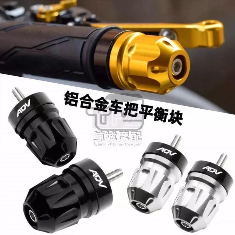 Honda ADV150 ADV160 ปลั๊กแฮนด์ CNC การติดตั้งโดยตรงปลายแฮนด์บาลานซ์และบล็อกป้องกันการตก ADV150 และ ADV160 ชิ้นส่วนดัดแปล