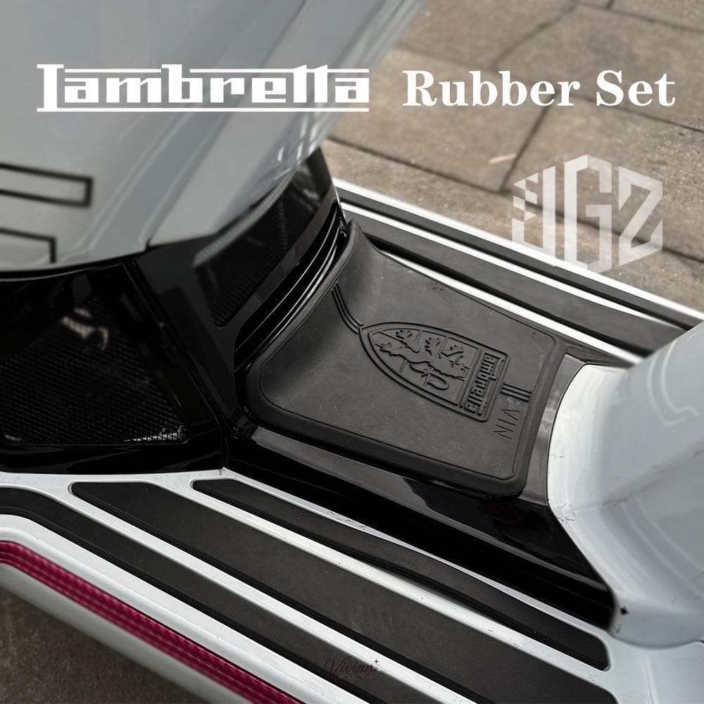 สําหรับ Lambretta X300 X250 X200 แถบยางชั้นศูนย์แบตเตอรี่ฝาครอบยาง【9