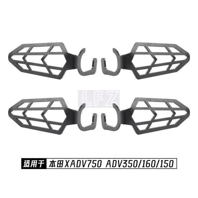 Honda ADV350 & ADV160/150 ด้านหน้าและด้านหลังไฟเลี้ยวฝาครอบ ADV350 การติดตั้งแบบไม่ทําลายคาร์บอนไฟเบอร์ไฟเลี้ยวป้องกันกา