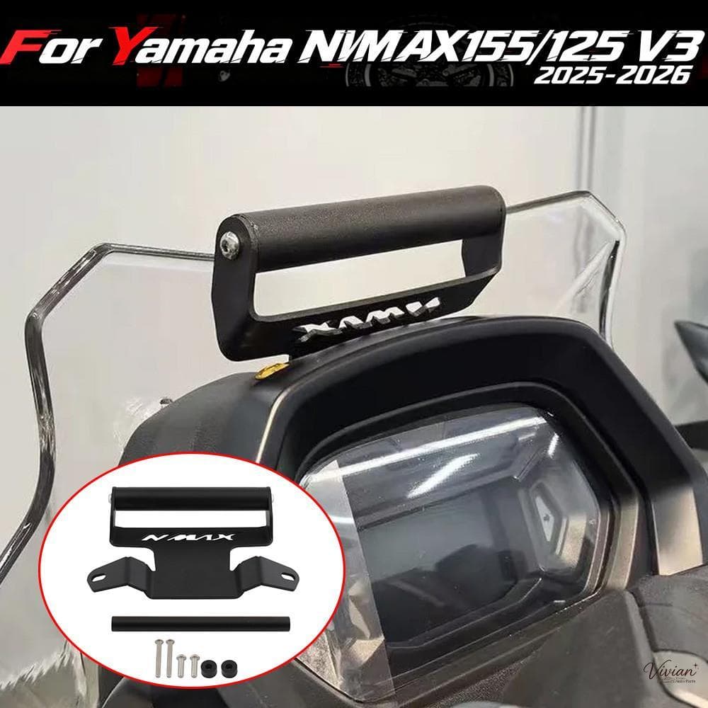 สําหรับ YAMAHA NMAX 155 NMAX155 N-MAX155 NMAX125 N MAX 155 125 2025 2026 GPS Mount รถจักรยานยนต์ GPS Navigation Bracket