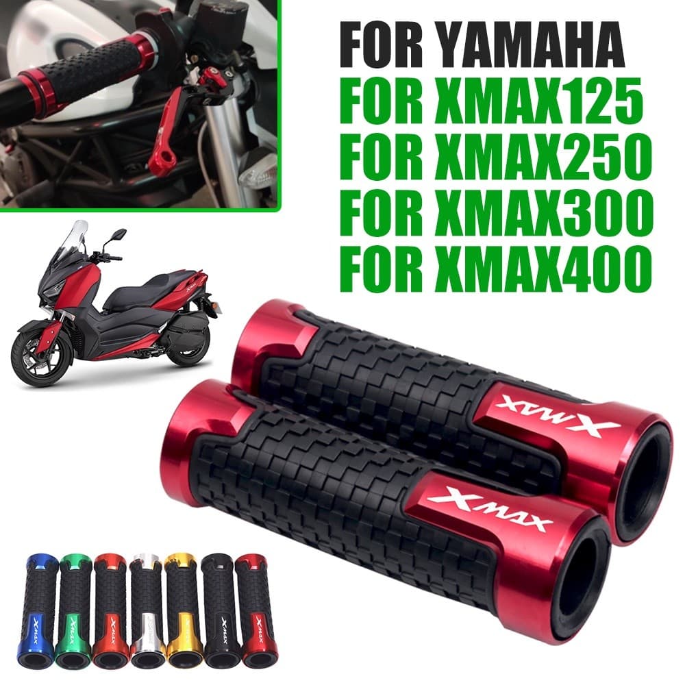 ปลอกแฮนด์มอเตอร์ไซค์ Yamaha ปลอกแฮนด์ CNC ปลอกยาง มือจับรถจักรยานยนต์ สําหรับ Yamaha XMAX 300 XMAX300 XMAX250 XMAX125 X