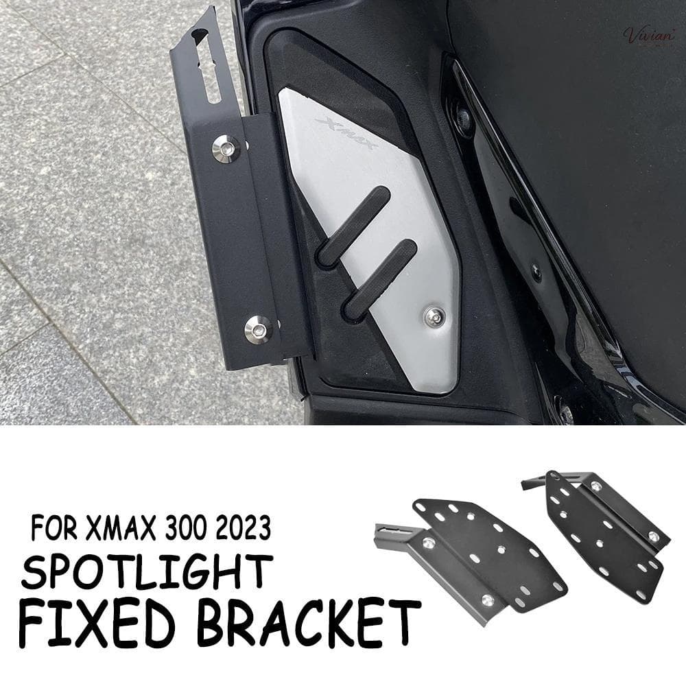 อุปกรณ์เสริมรถจักรยานยนต์ใหม่สําหรับ YAMAHA XMAX300 X-MAX 300 XMAX300 XMAX 300 2023 Spotlight Bracket ผู้ถือกีฬาหมอกไฟ【2