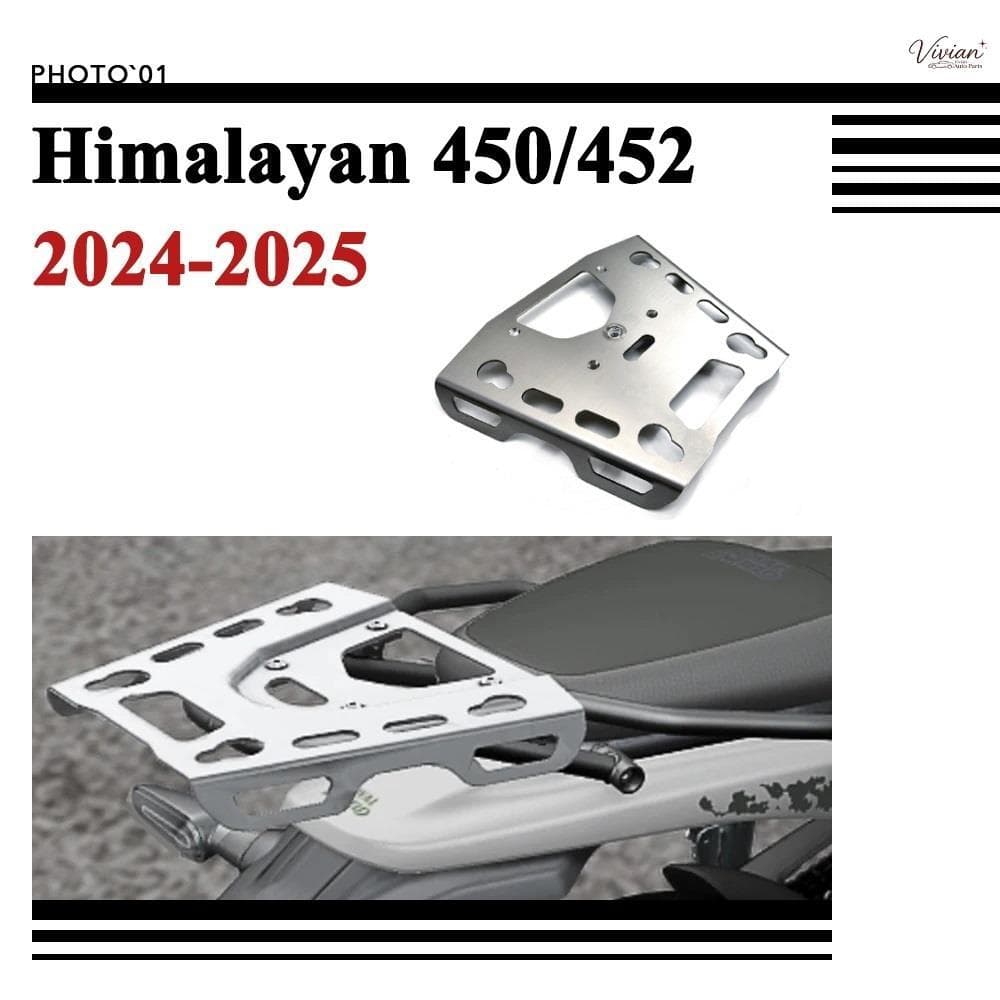 แร็คหลัง แร๊คท้าย ตะแกรงหลัง ชั้นวางกระเป๋าเดินทาง สําหรับ Royal Enfield Himalayan 450 Himalayan 452 Himalayan450【8