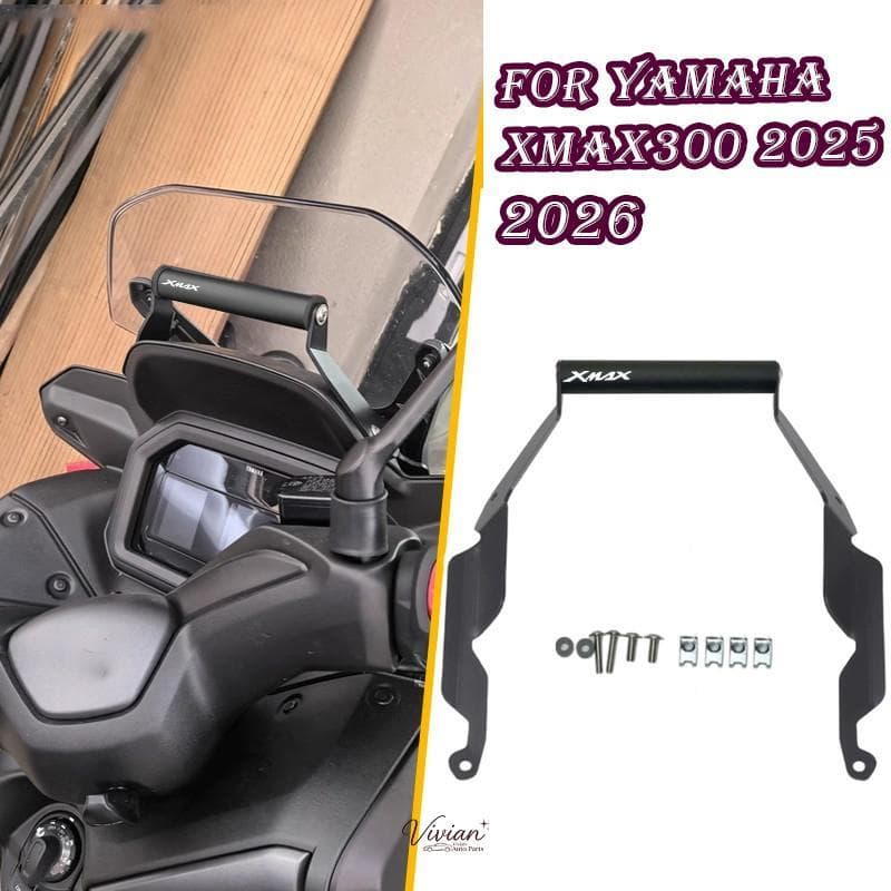 สําหรับ YAMAHA XMAX 300 XMAX300 X-MAX 300 X-MAX300 2025 2026 อุปกรณ์เสริมรถจักรยานยนต์ GPS นําทางแผ่นยึดขาตั้งโทรศัพท์ผู