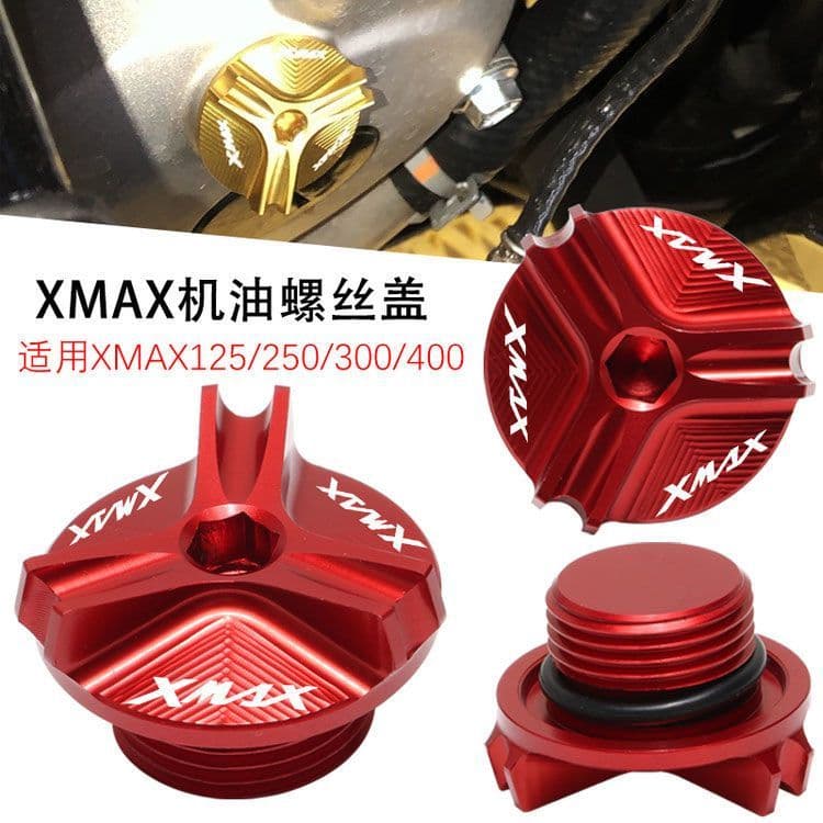 สําหรับ YAMAHA XMAX X-MAX 250 300 400 V1 V2 XMAX250 XMAX300 XMAX400 เครื่องยนต์รถจักรยานยนต์ท่อระบายน้ําน้ํามันปลั๊ก Sum
