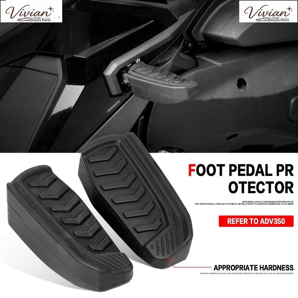 สําหรับ Honda Forza350 NSS350 ADV350 Adv 350 FORZA NSS 350 รถจักรยานยนต์ Footrest Footboard ด้านหลังเท้าเหยียบป้องกันยาง
