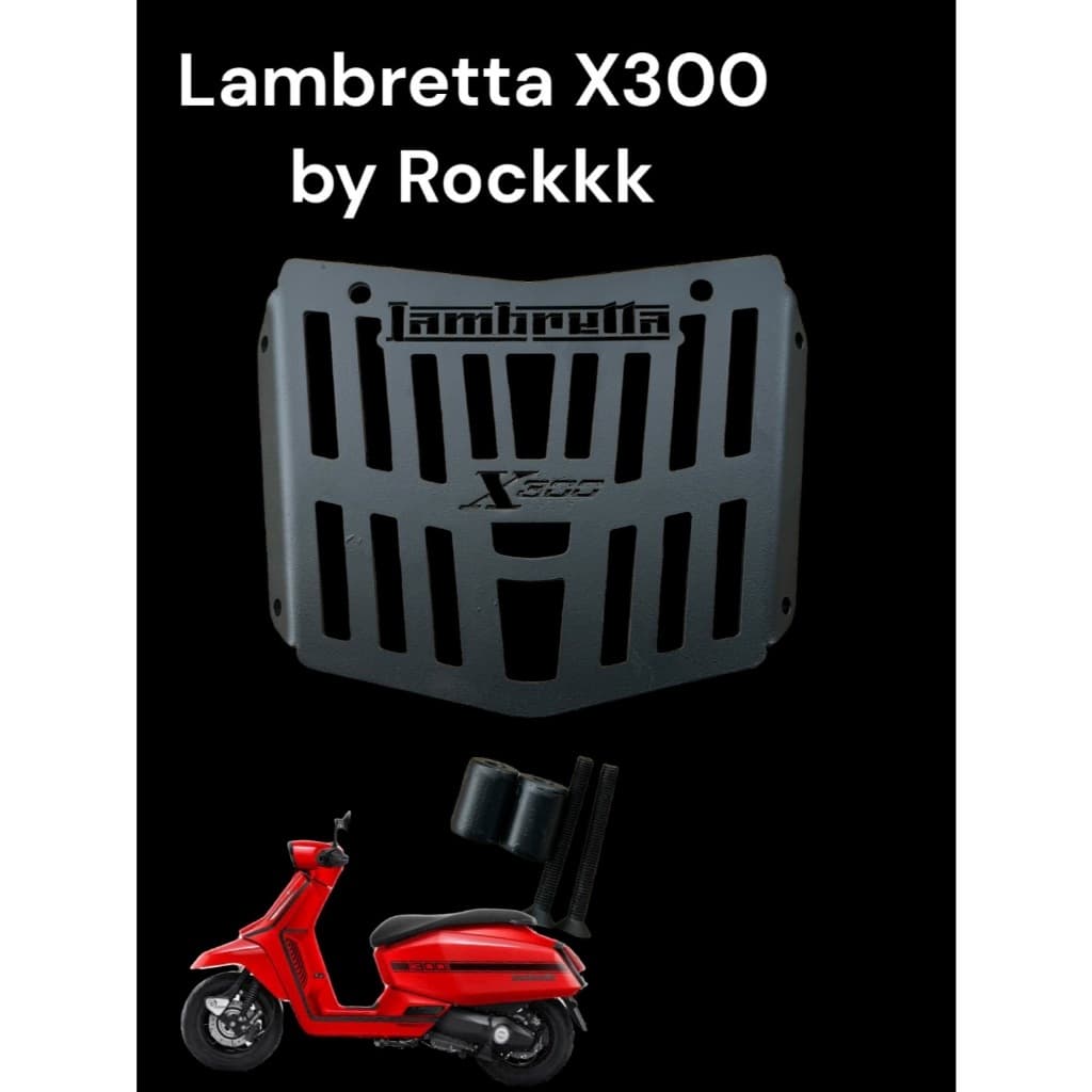 Rackหนา Lambretta X300  ตัวเล็ก  ((ลาย X 300)) (BW)