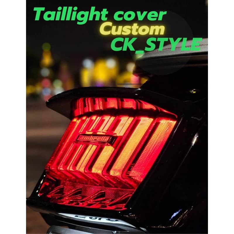 ครอบไฟท้ายสปอร์ตABS แลมเบรตต้า X300/X200 Lambretta X300/X200 Sport Taillight Cover