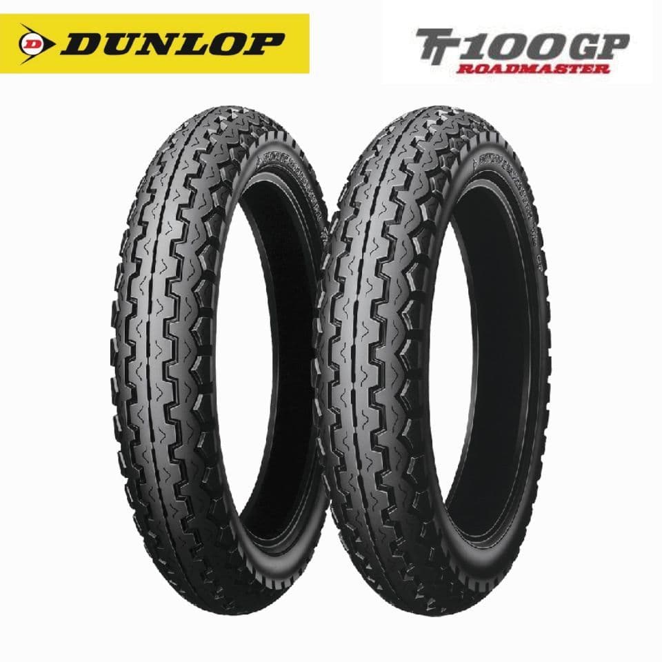 ยาง Kawasaki W800 /Royal Enfield Interceptor 650 / SR400 / Triumph T100 ยี่ห้อ Dunlop TT100GP