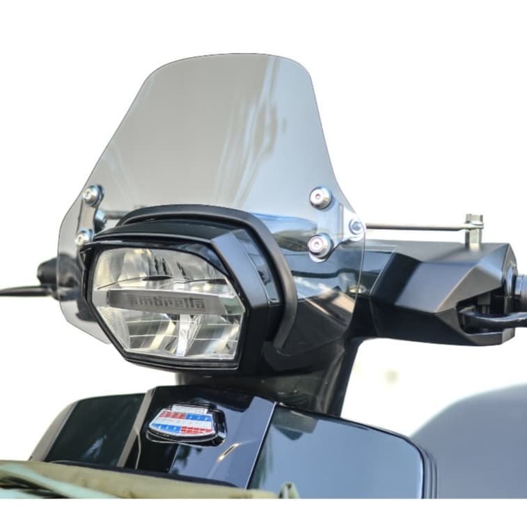 ชิวหน้า Lambretta X300 X200 ทรงซิ่ง แบบยึดบน ไม่ต้องเจาะ