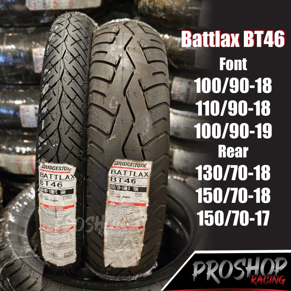 ยาง Bridgestone Battlax BT46 ขอบ 18 17  สำหรับ T120 Triumph Royal Enfield 650 W800 SR400 Triumph T100 Interceptor 650