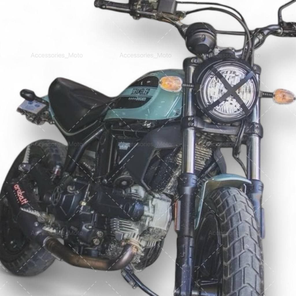 ตะแกรงไฟหน้าลาย {X} สำหรับ Ducati Scrambler