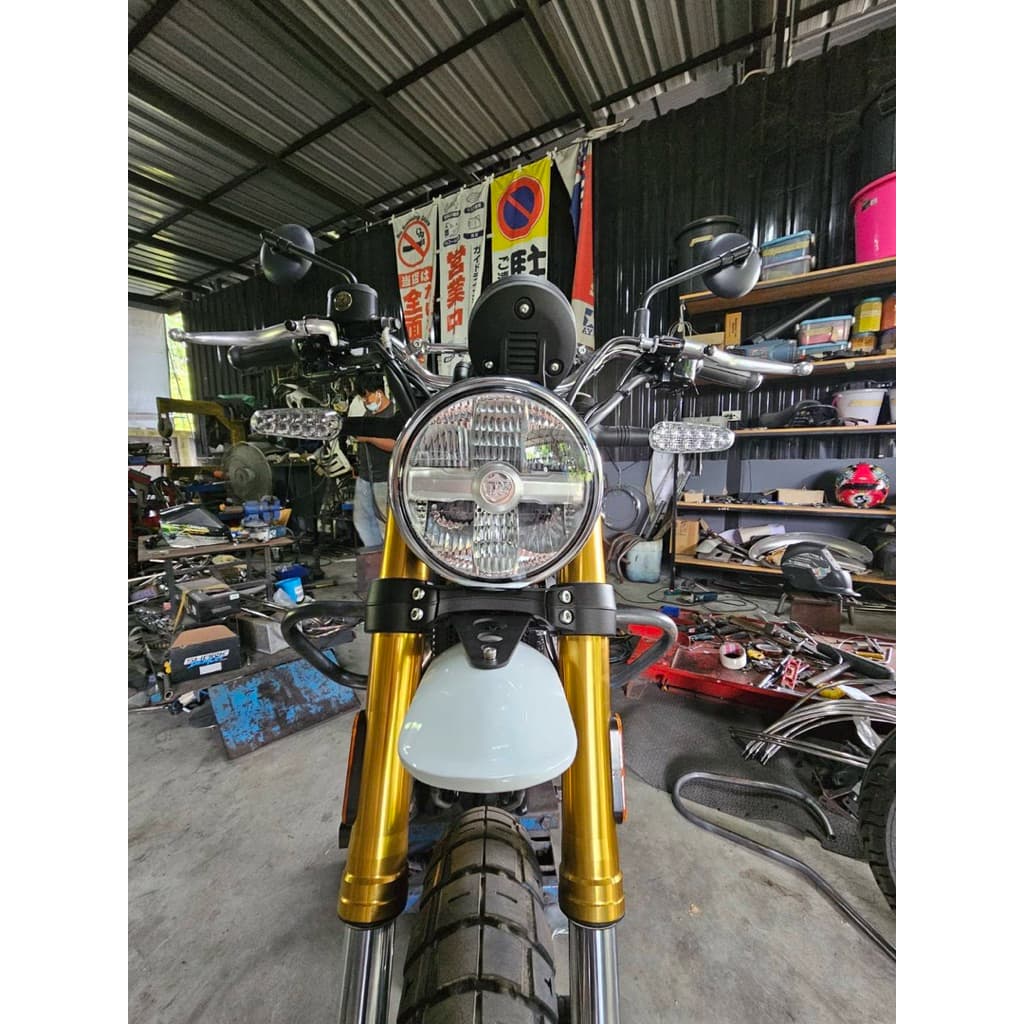บังโคลนหน้ามิเนียมสั้นขายึดตัดเลเซอร์ตรงรุ่นสำหรับใส่ Royal Enfield Bear650& Interceptor 650