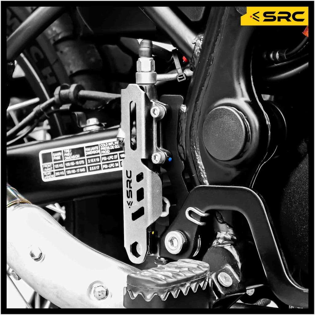 การ์ดฝาครอบปั้มเบรคหลัง SRC สำหรับ Royal Enfield Himalayan LS410, Scram 411 ปี 2017-Present / Rear Cover Pumpbrake Guard